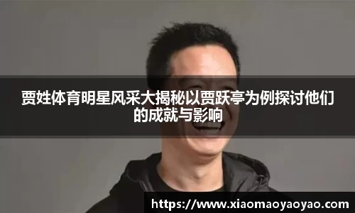 贾姓体育明星风采大揭秘以贾跃亭为例探讨他们的成就与影响
